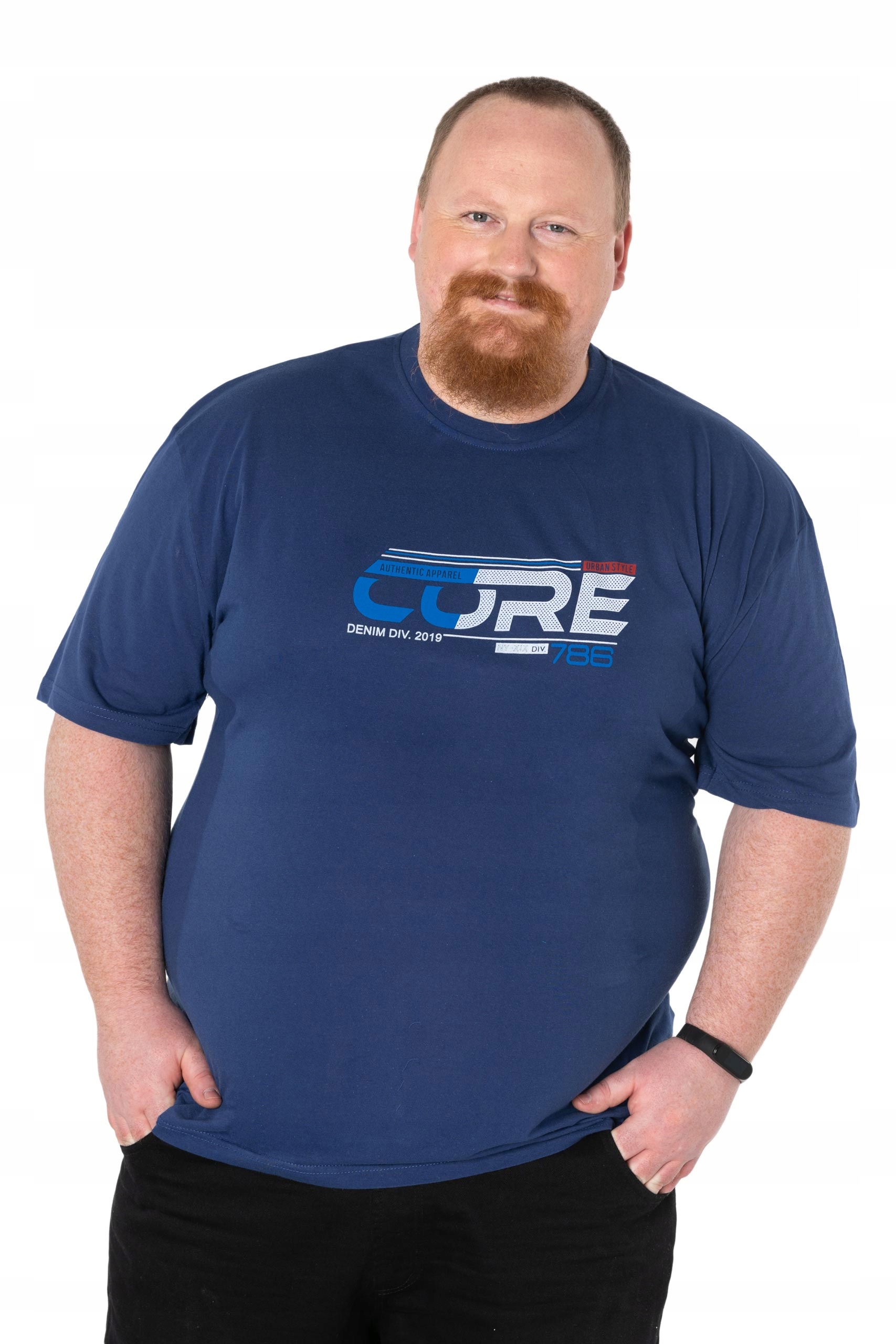 

Duży Podkoszulek Koszulka T-shirt Męski 2560-5 4XL