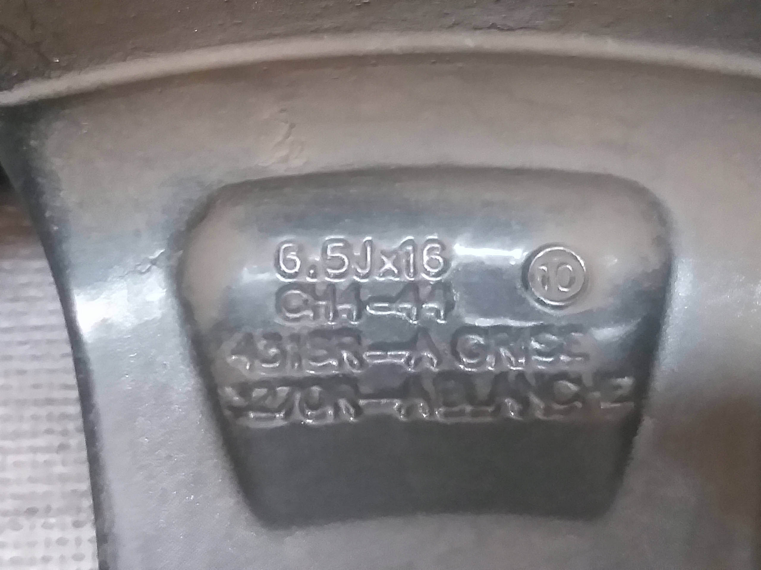 disk hliníkový RENAULT 6,5J 16" ET44 4X100