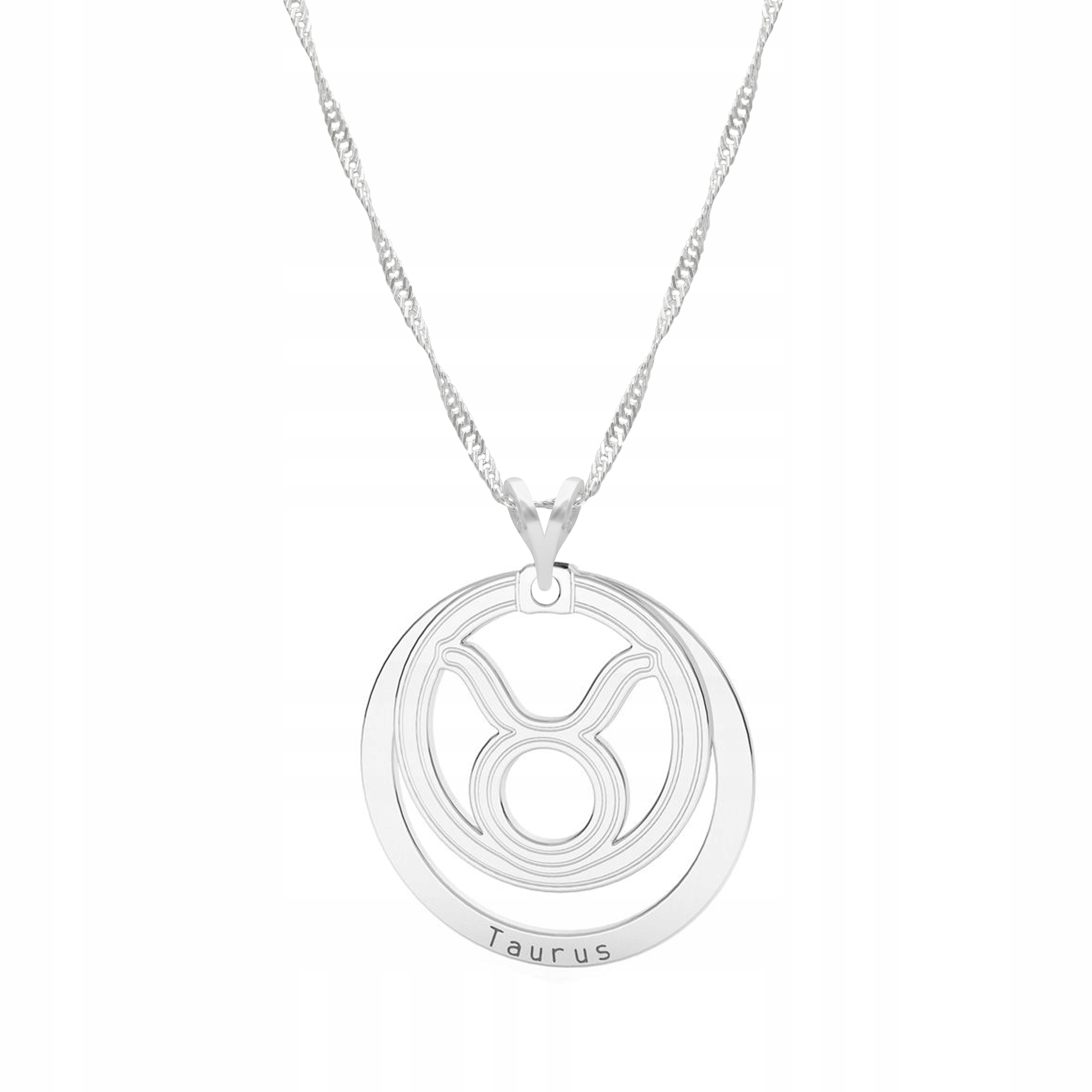 Stříbrný řetízek náhrdelník 925 Znamení Zvěrokruhu Býk