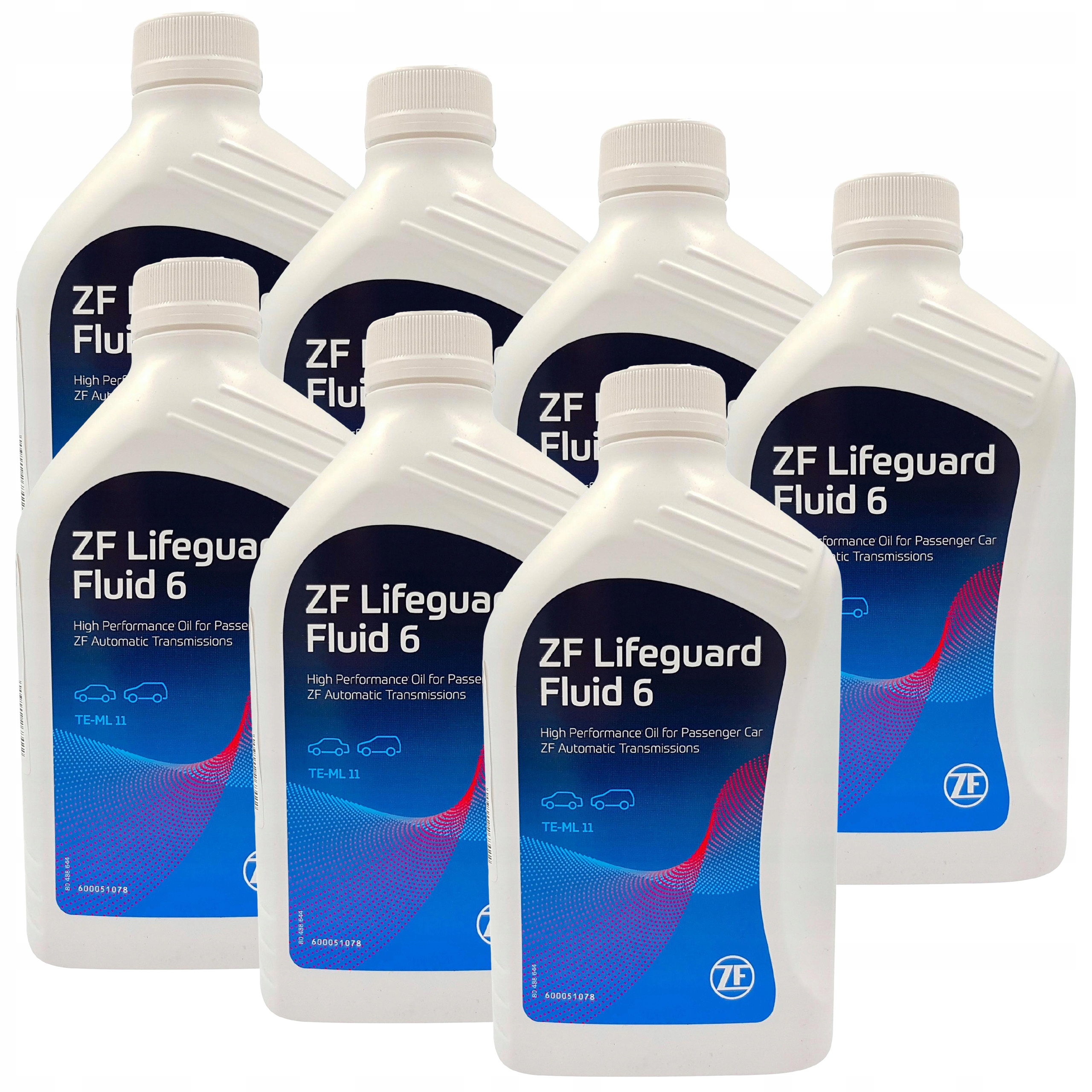 7x ZF LIFEGUARDFLUID 6 OLEJ PRZEKŁADNIOWY 6HP 1L
