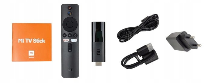 ODTWARZACZ MULTIMEDIALNY XIAOMI Mi TV STICK NOWY SMART TV PL PILOT NETFLIX Formaty dźwięku MP3 WMA