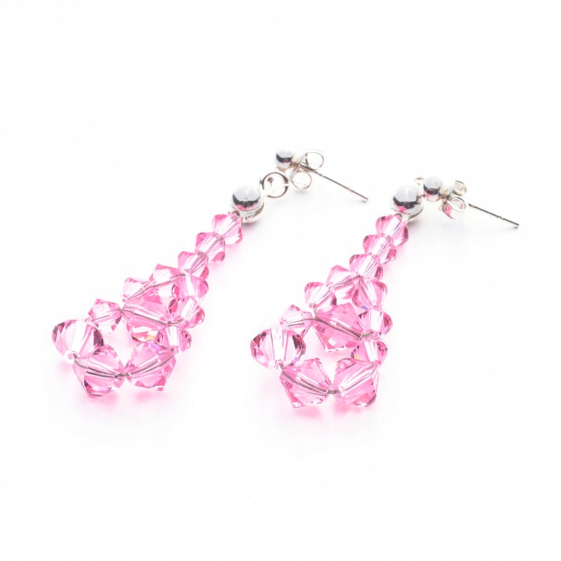

Srebrne Kolczyki 925 Swarovski Bicone 45mm Lr