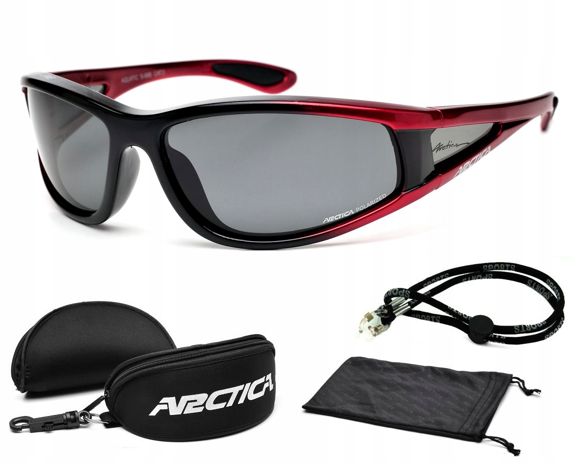 Arctica Okulary Nietonące S-69B Polaryzacja Pływające Sportowe Etui