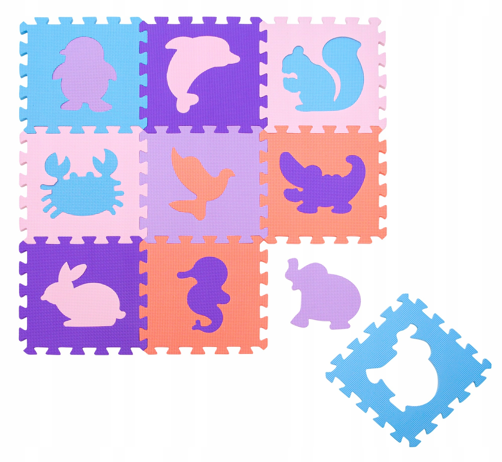 MATA PIANKOWA PUZZLE PIANKOWE 34 EL DLA DZIECI DUŻE KOJEC 3w1 HUMBI 120x120 Marka Humbi