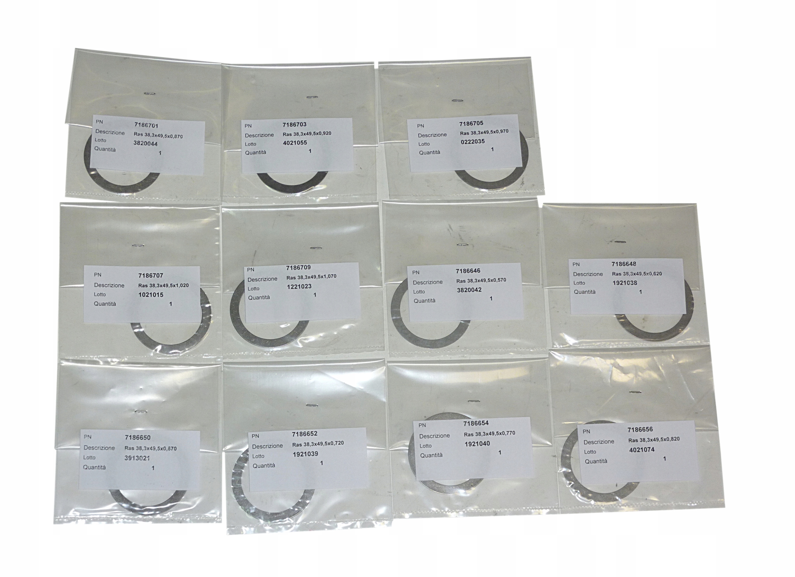 2996030 - РЕГУЛЮВАЛЬНІ ШАЙБИ ВАЛА АТАКИ КПЛ. IVECO DAILY