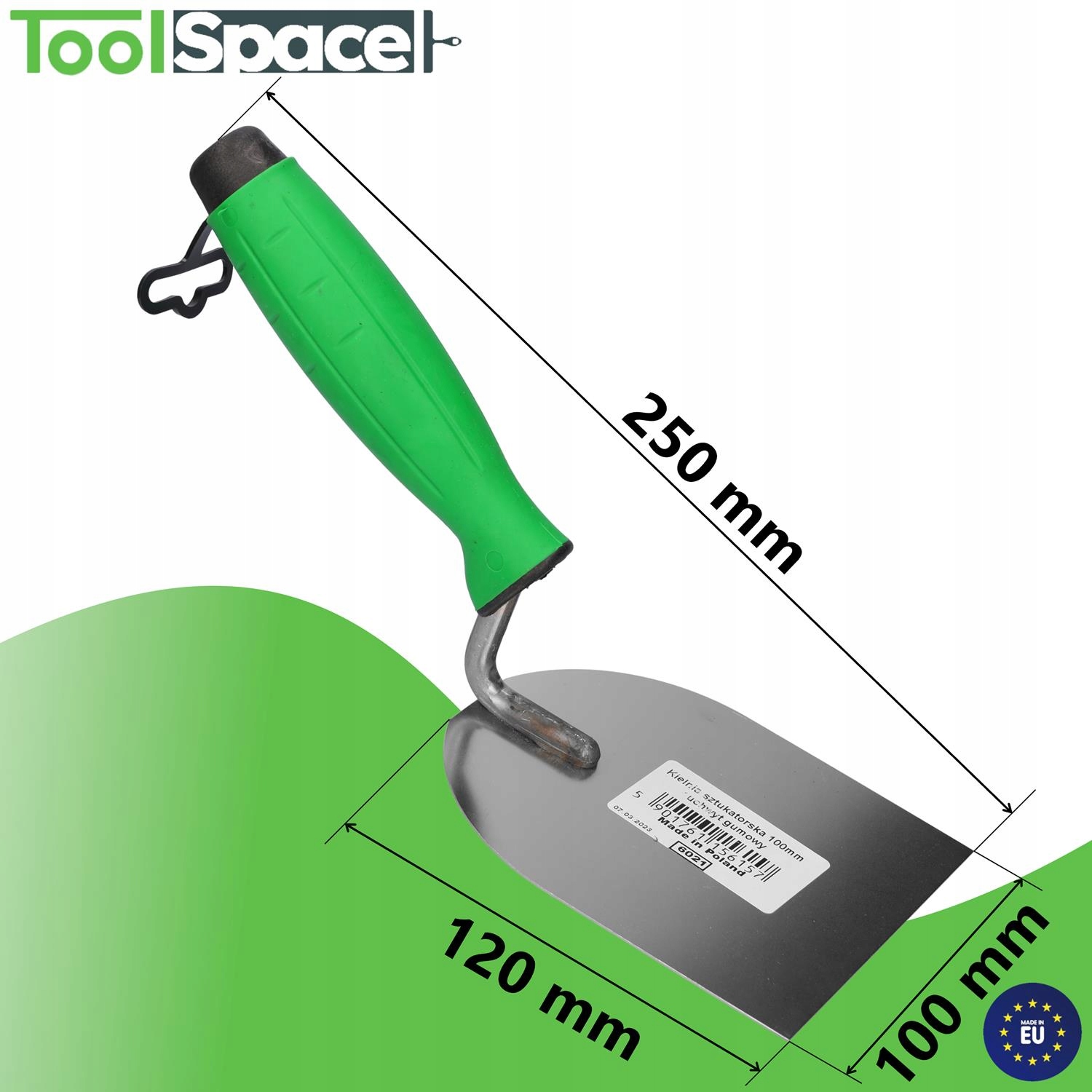 KIELNIA NIERDZEWNA SZTUKATORSKA, GUMA PROFI 100 mm Typ kielnia