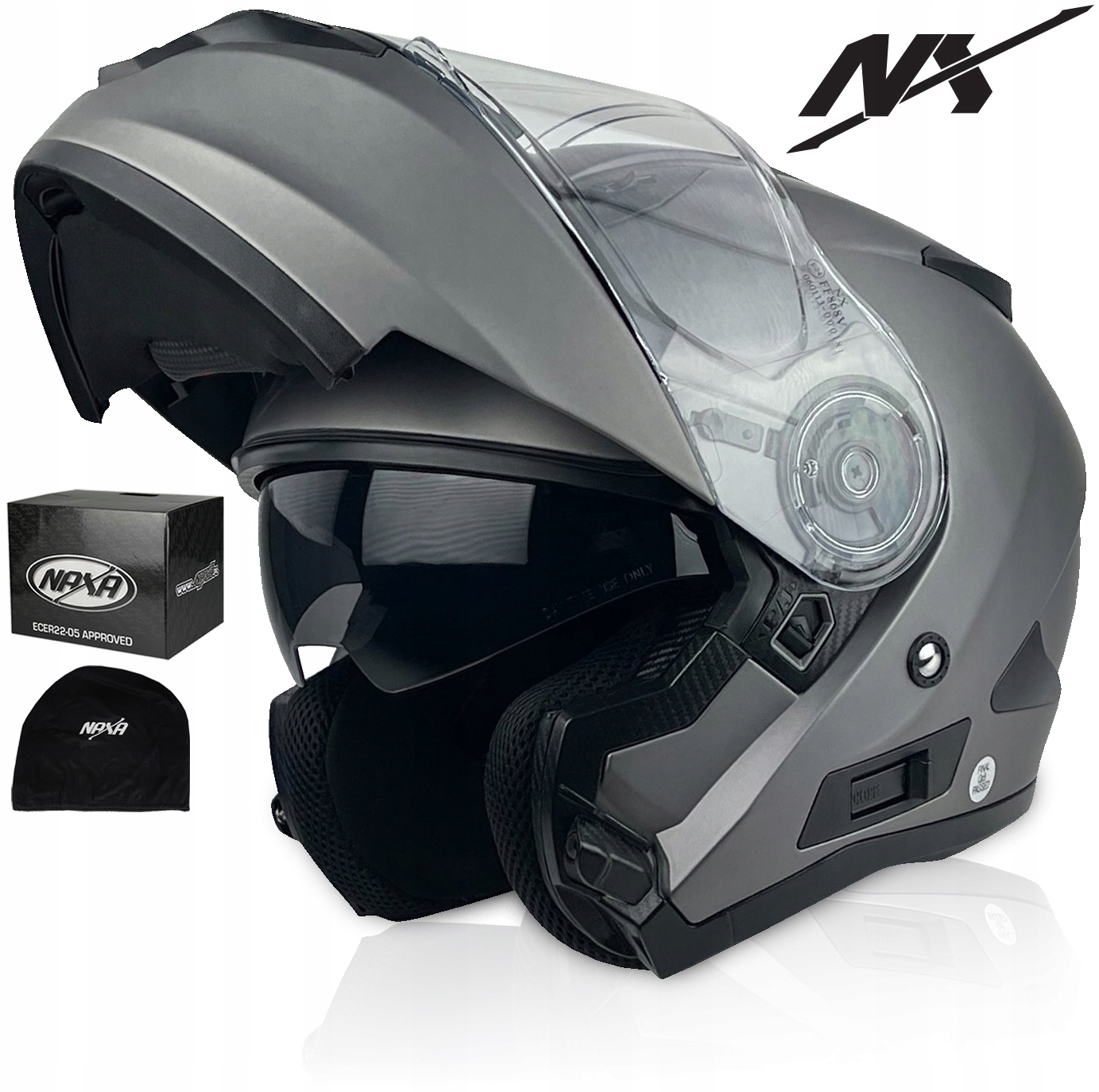 Kask Motocyklowy Szczękowy Nx Tourism 2 r.M|BLENDA| Podwójna Homologacja