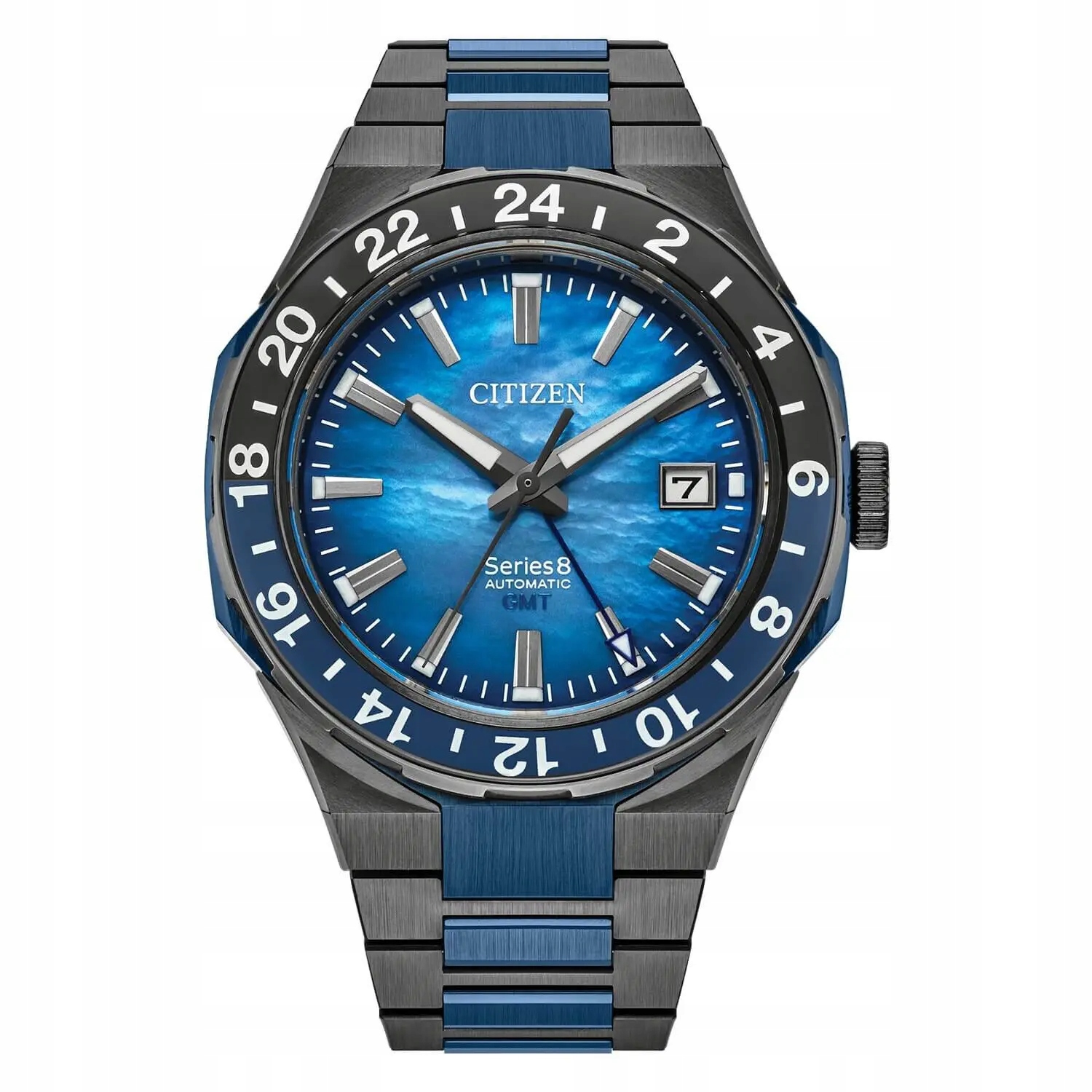 Męski Zegarek Automatyczny Citizen NB6036-52N Series 8 Gmt Grawer w