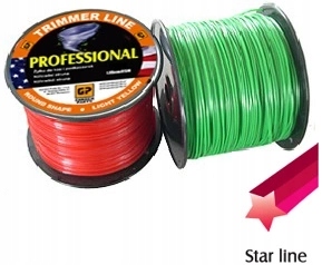 Žací struna Everest Star Line 3,0 mm x 369 m – hvězdička
