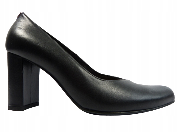 černé ocelové dámské kožené lodičky dámské polobotky Sala 36.5