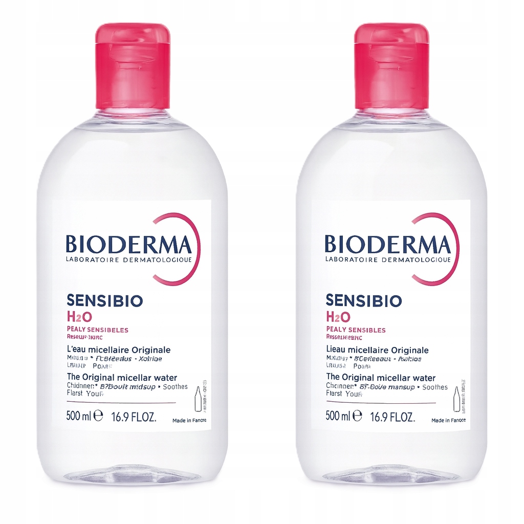 Bioderma Sensibio H2O płyn micelarny 2 x 500 ml • Cena, Opinie