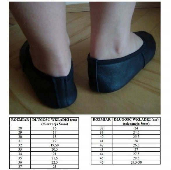 BALETKI SKÓRZANE DO TAŃCA GIMNASTYKI RYTMIKI r. 42 Rozmiar 42