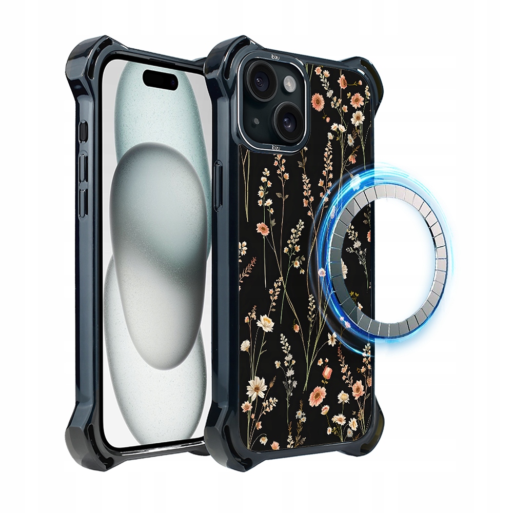 Pouzdro pro iPhone 15 Plus Ibizu DropGuard Ultra s MagSafe, severní zahrada