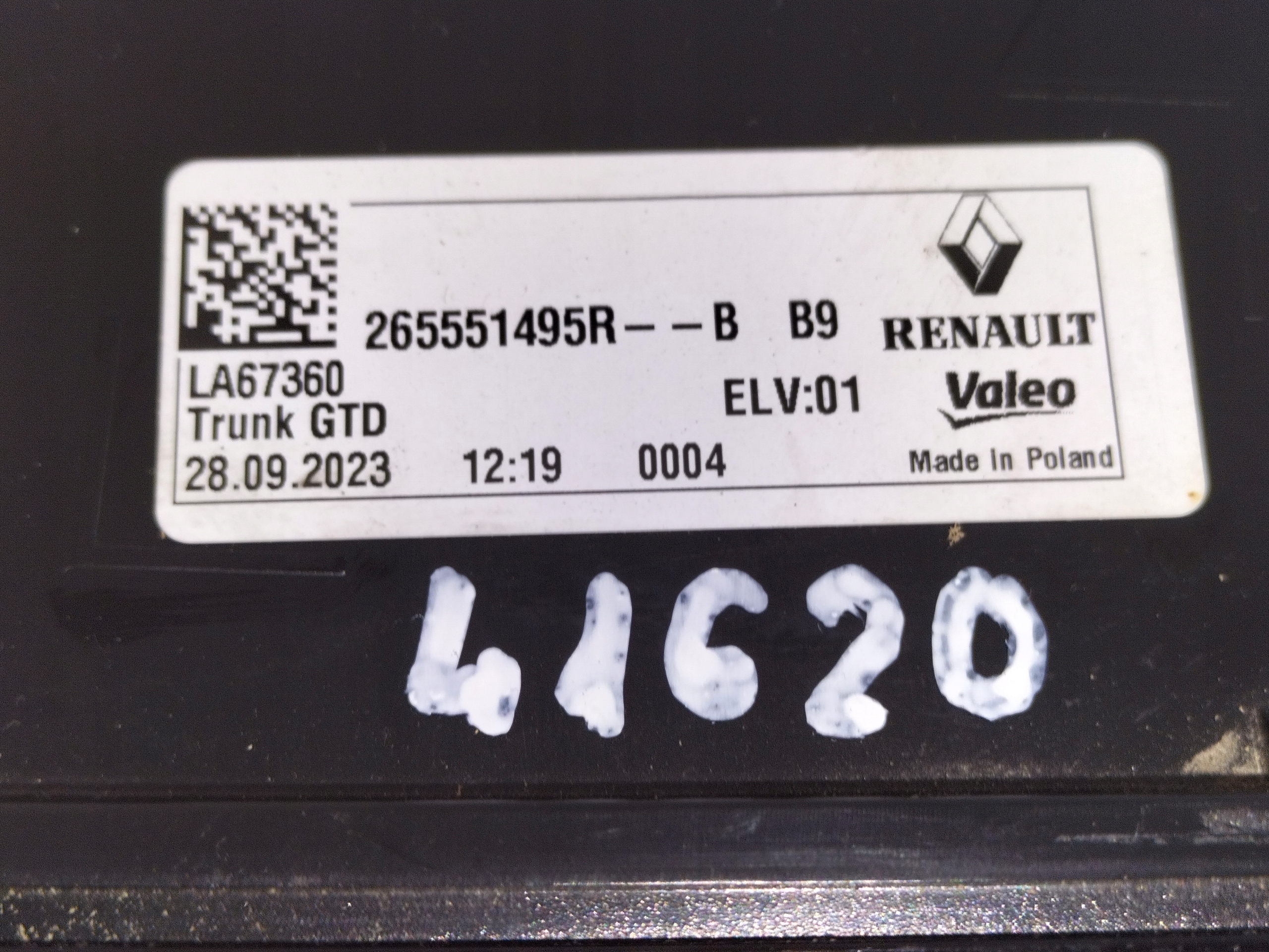 light rear rear part left RENAULT SCENIC V E-TECH 24