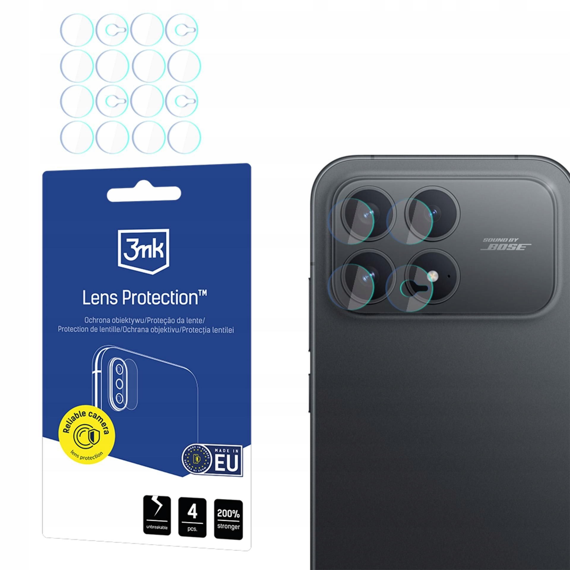 4x Szkło na obiektyw aparatu do Poco F8 Pro 3mk Lens Protection