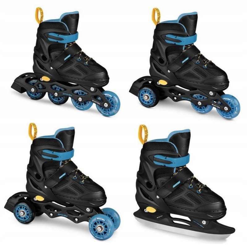 Łyżworolki 4w1 Quattro r. 38-41