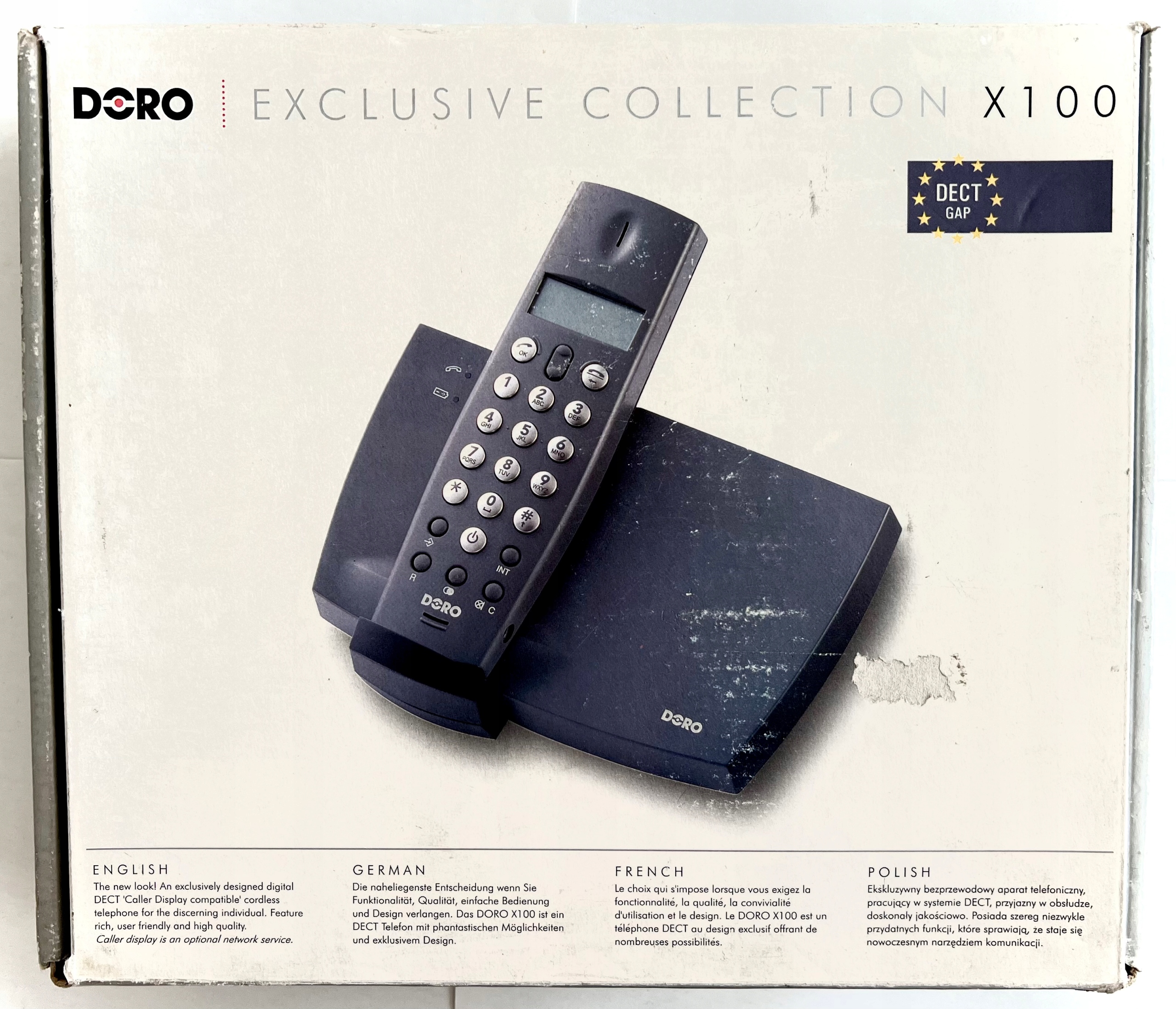 Telefon stacjonarny bezprzewodowy DORO X100 Stan opakowania oryginalne