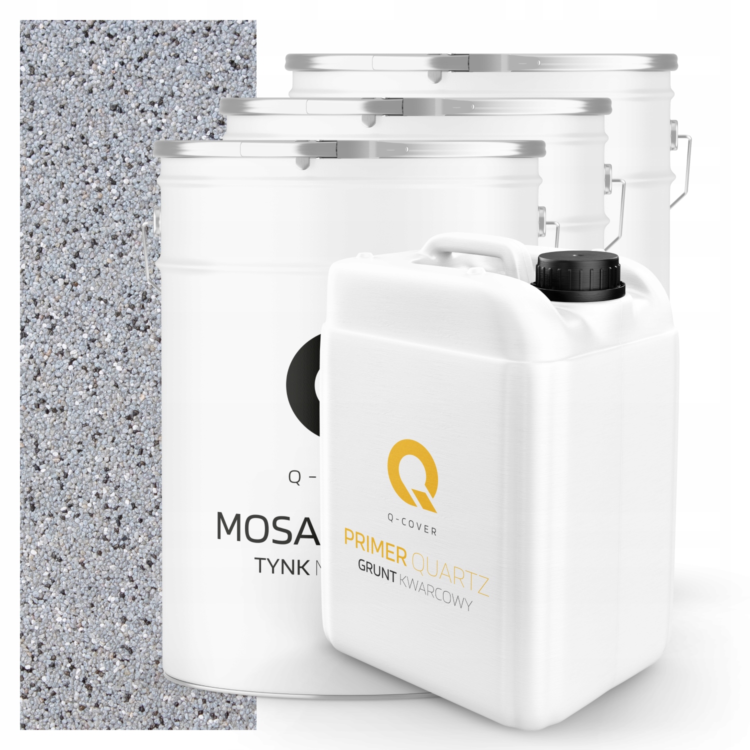 Mozaiková Omítka Šedá M32 Pryskyřičná Ozdobná Vnější 3x 25 Kg Půda 20 m2