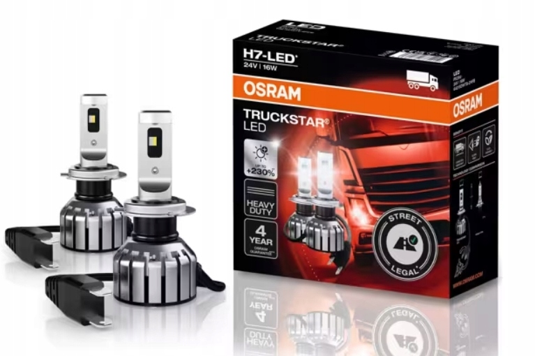 Osram Żarówki Truckstar Led H7 PX26D 16W 24V 2SZT Z Homologacją