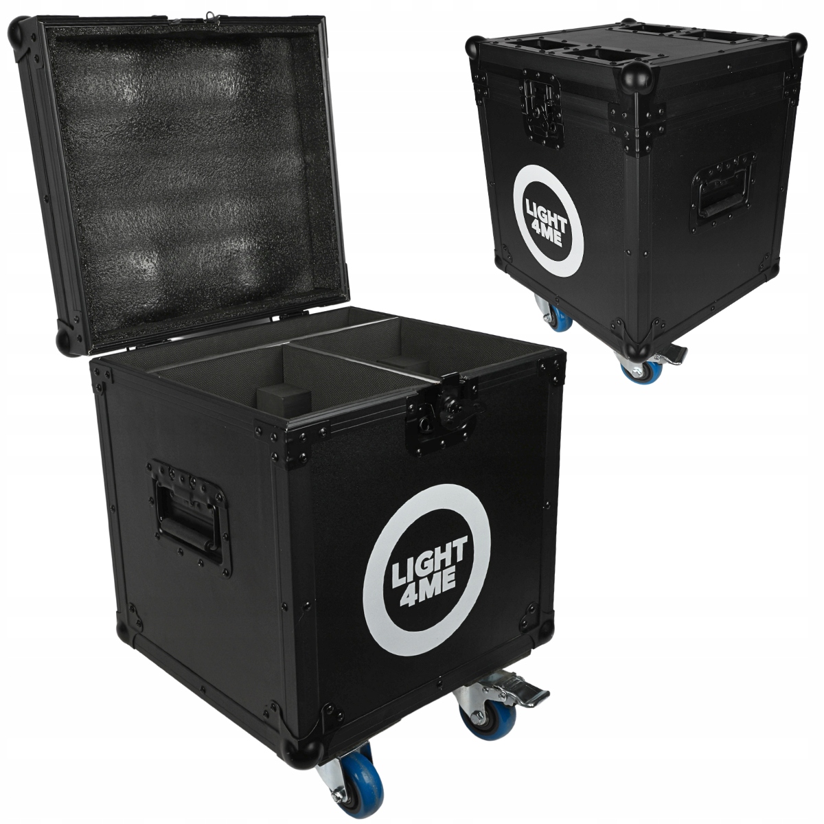 Skrzynia Transportowa Na 2 Głowy Ruchome LIGHT4ME Orbeam 150W Flight Case