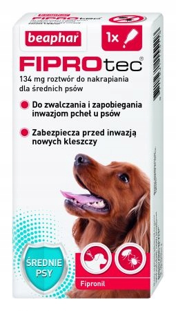

Beaphar Fiprotec Krople Pchły Kleszcze Dla Psa M
