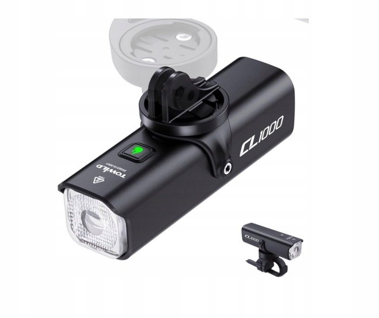 Lampa przednia Towild CL 1000 lumenów, 4000 mAh, Usb C