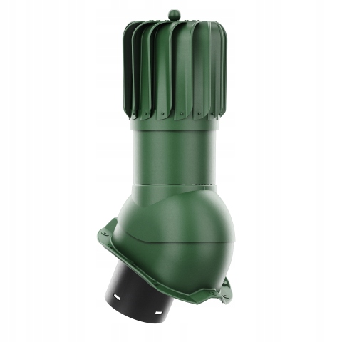 Větrací komín Otočný podlouhlý fi150 Trapez T18 Zelený 6020