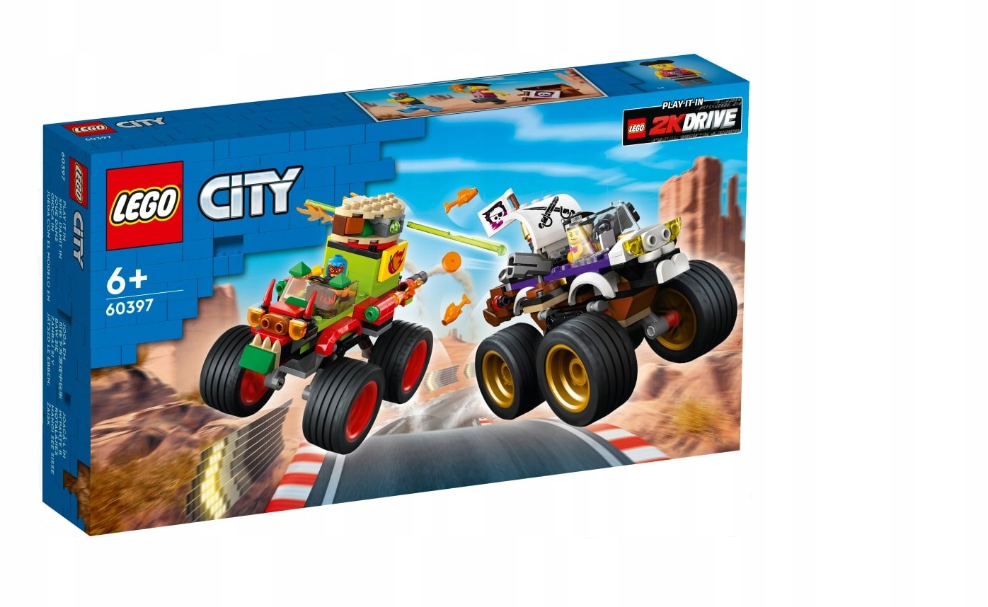 Lego 60397 Městský Závod S Monster Trucky