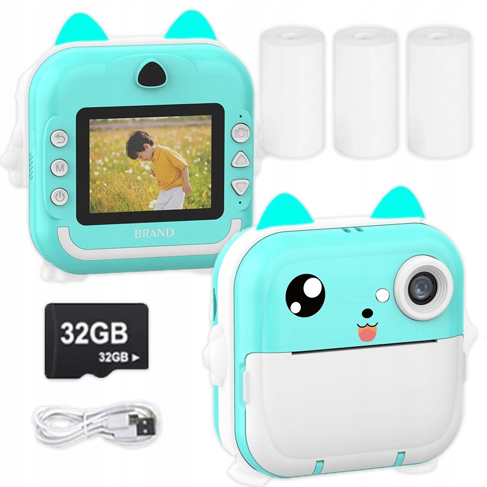 Fotoaparát pro děti s okamžitou termální tiskárnou pro děti Q5 uši