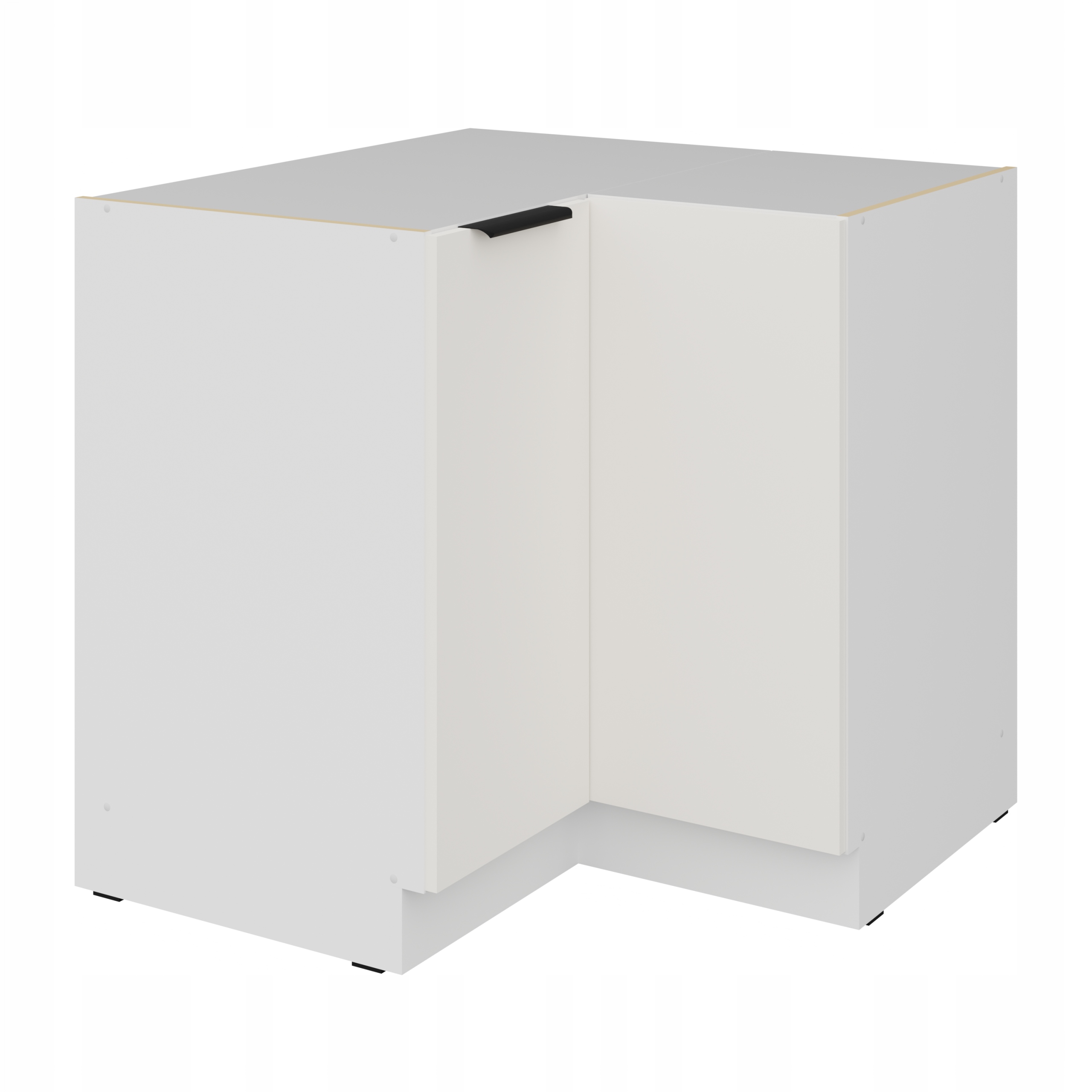 Kuchyňská skříňka rohová, kuchyňská skříňka bílá matná spodní 90x90, antifinger