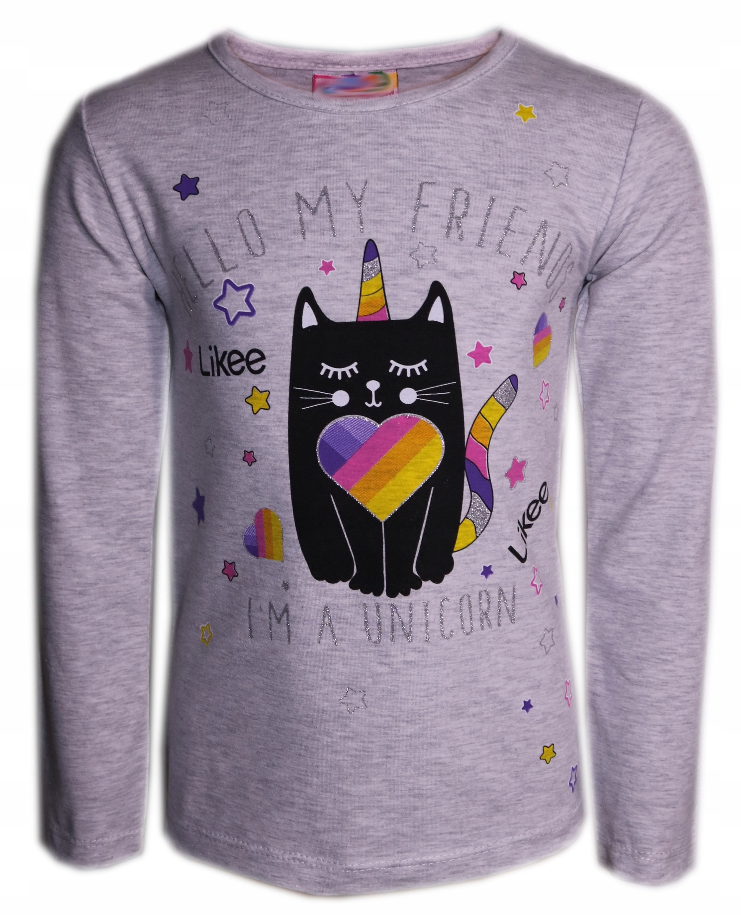 

Dziewczęca bluzka z długim rękawem 122-128