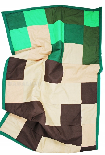 Přehoz na postel patchwork minecraft 120/180 cm 100% bavlna