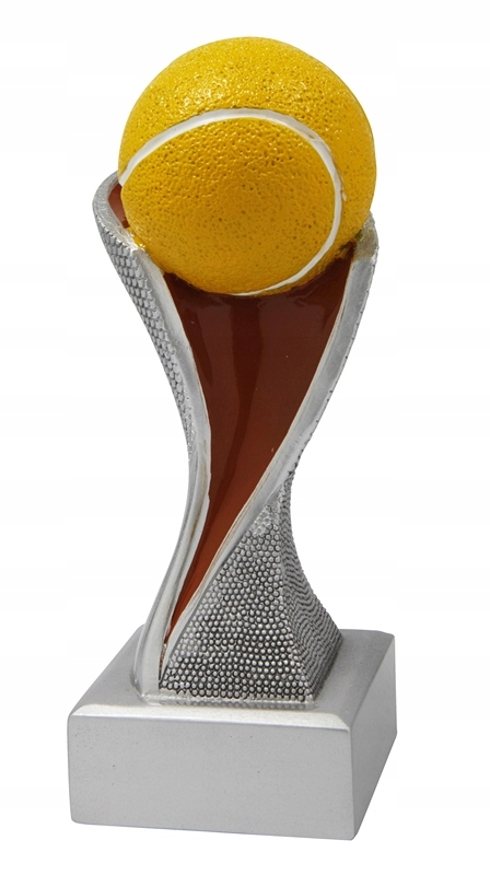 RGX083 Statuetka tenis ziemny seria Groove, H-195mm, W-80mm (tab.55x2