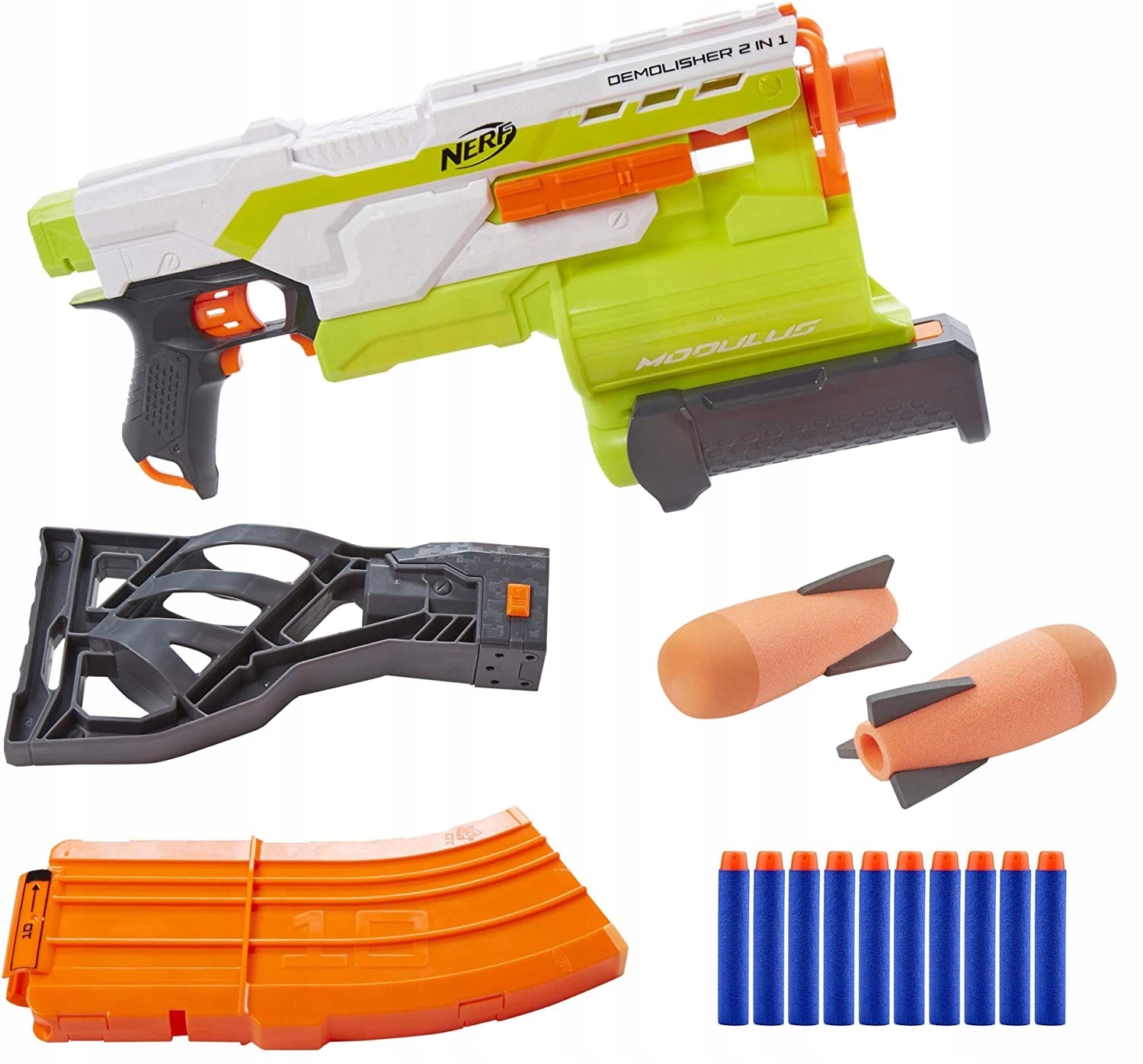 NERF AUTOMAT DEMOLISHER 2W1 MEGA ZESTAW DODATKI Rodzaj pistolety