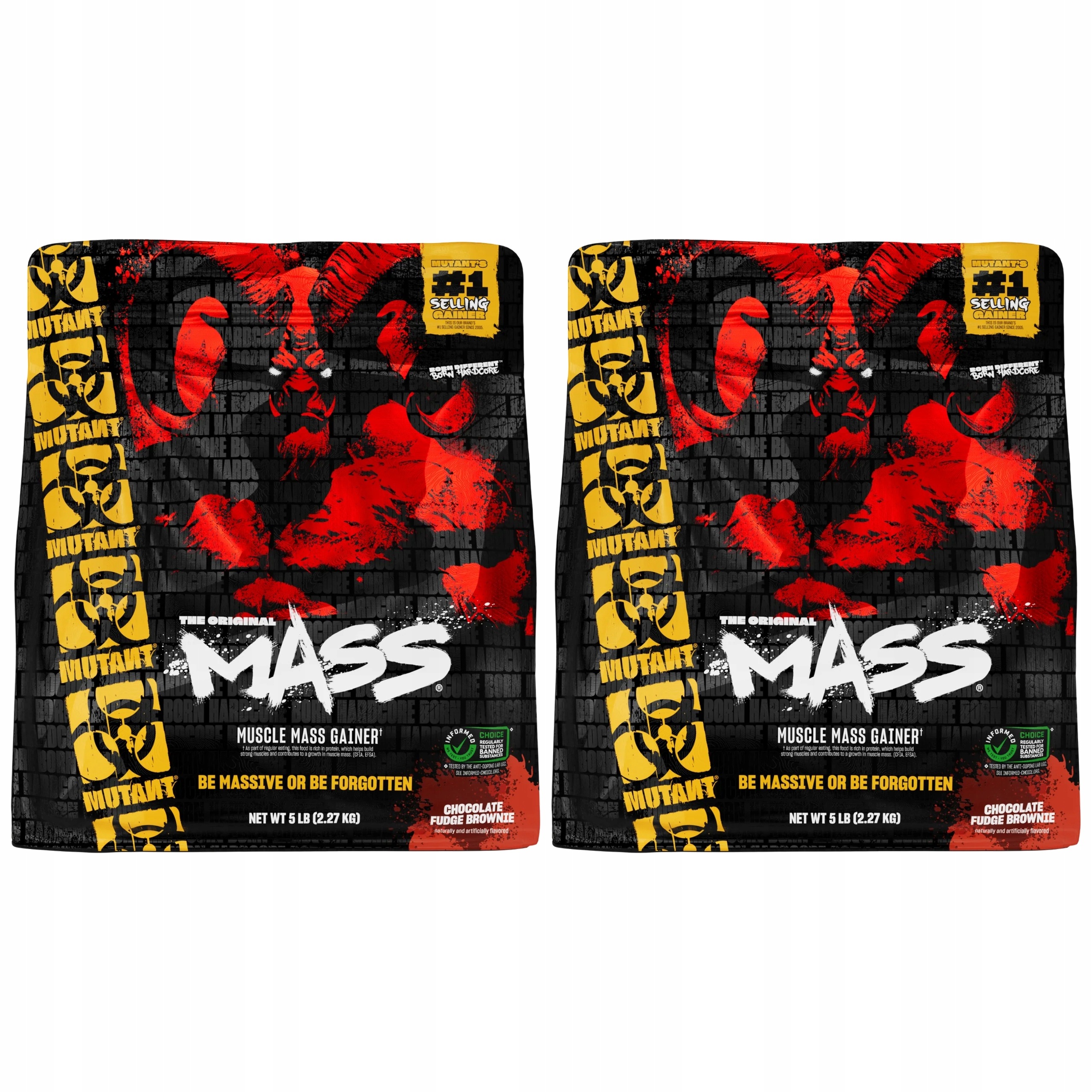 2x Gainer svalová hmota 550 kcal bílkovina sacharidy 2270 g Mutant