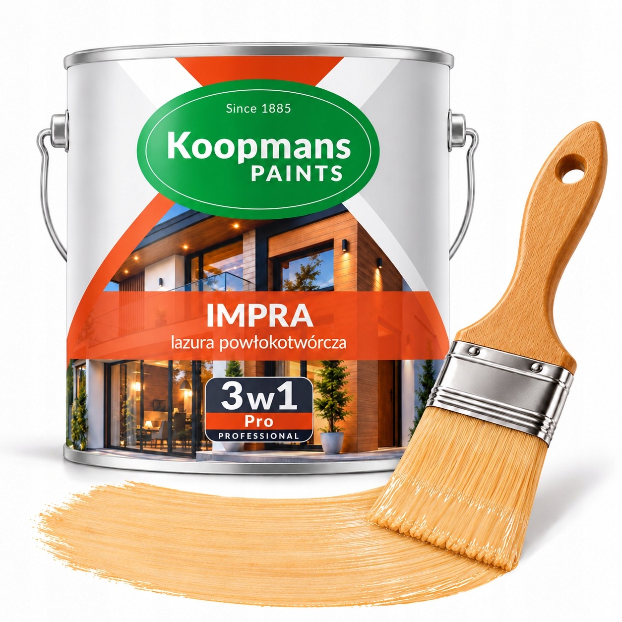 Lazura na dřevo Koopmans Impra 3v1 101 borovice limba 2.5 l