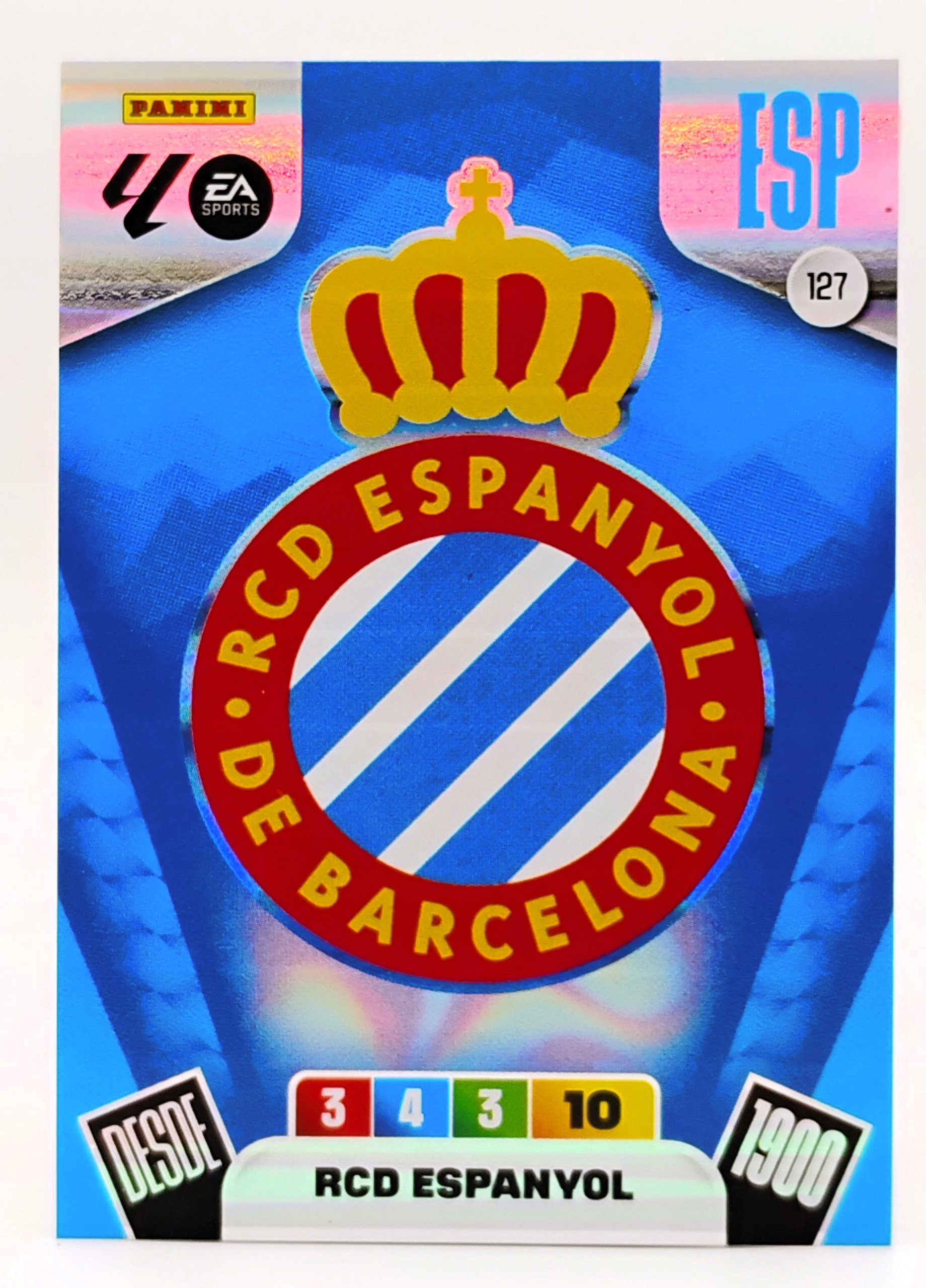 Panini La Liga 2025-2026 Team Badge Logo 127 Escudo Rcd Espanyol