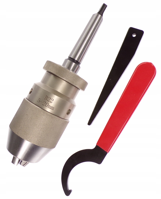 Uchwyt Do Wiertarki Wiertarski Samozaciskowy MK2 5-20 Trzpień 2 Typ Ciężki