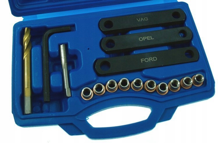 Комплект для ремонта резьбы тормозных суппортов, 16