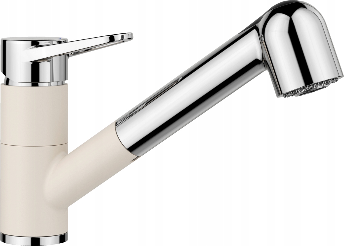 Blanco Wega Ii-s, kuchynská batéria, sprška, prepínač, biela soft/chróm, 526982