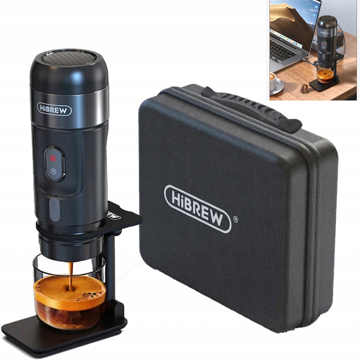 Prenosný tlakový kávovar HiBREW H4A 3v1 15 bar