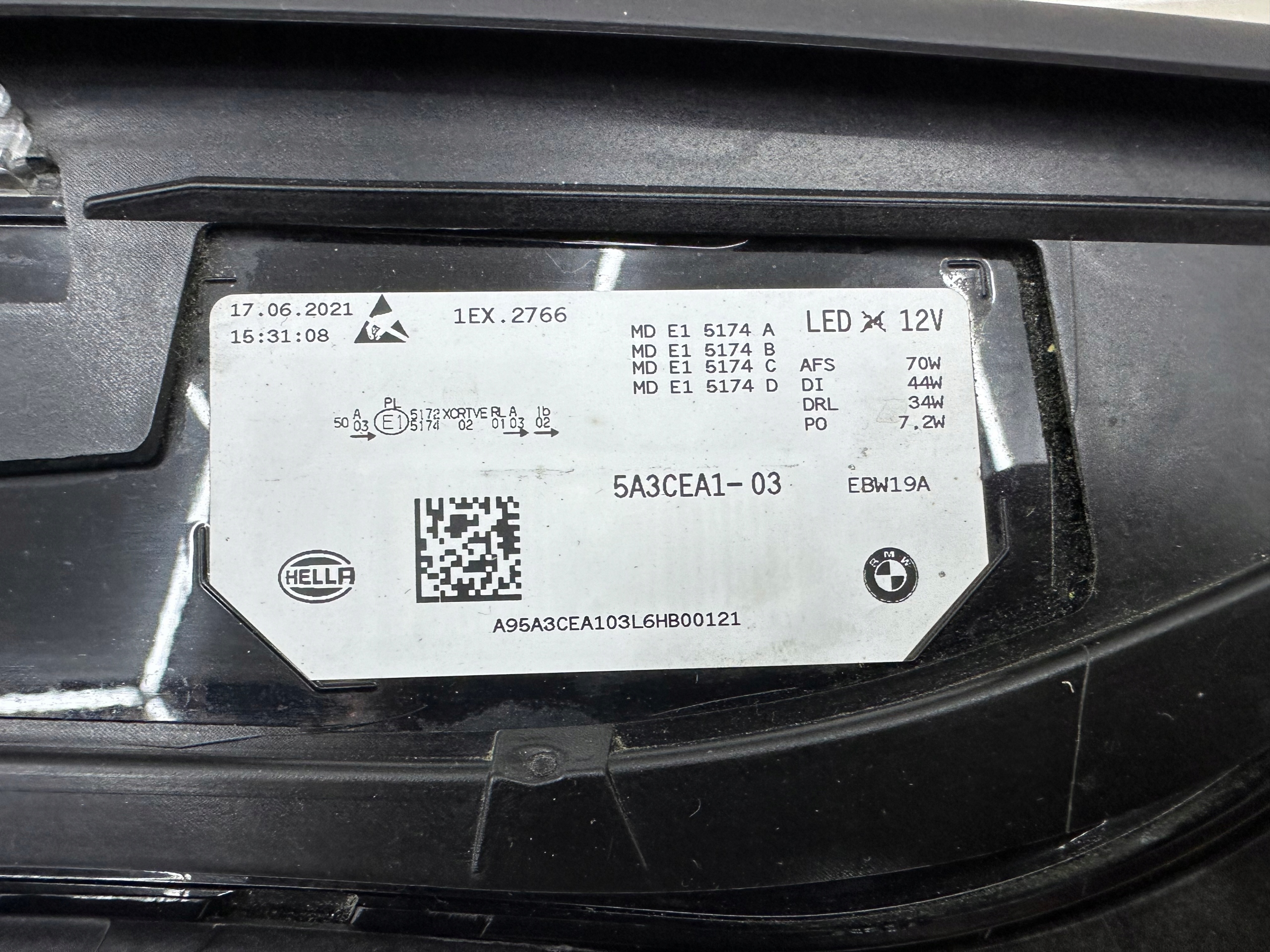 light BMW I20 iX LASER 5A3CEA1