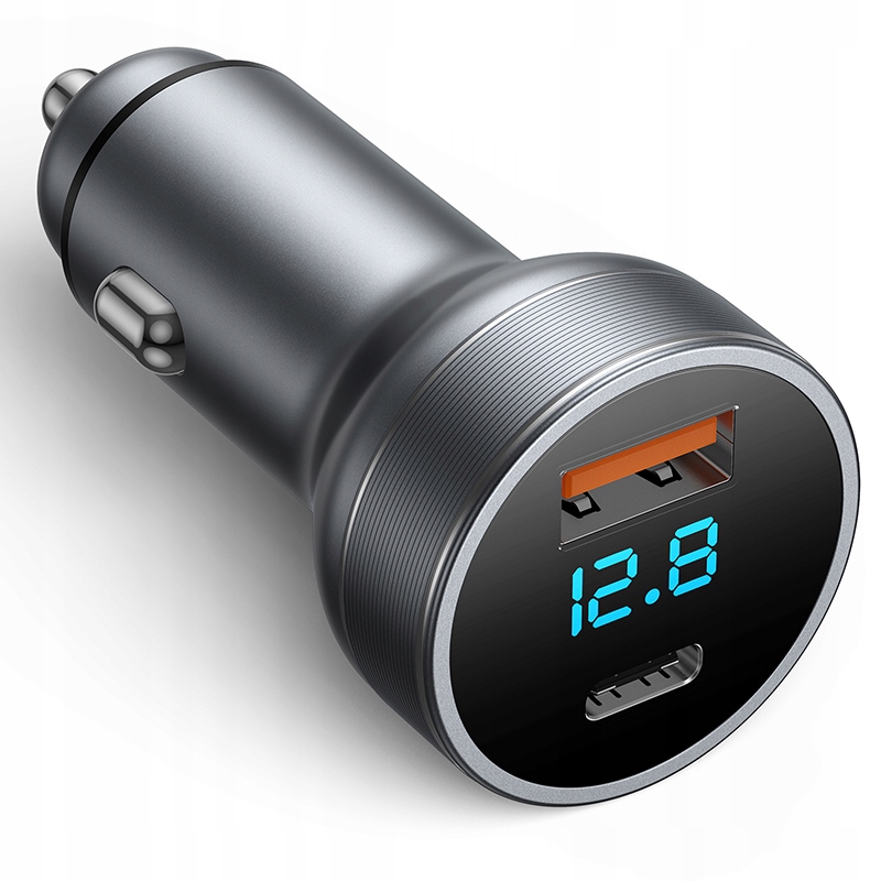 

Ładowarka samochodowa Quick Charge Usb. Usb-c