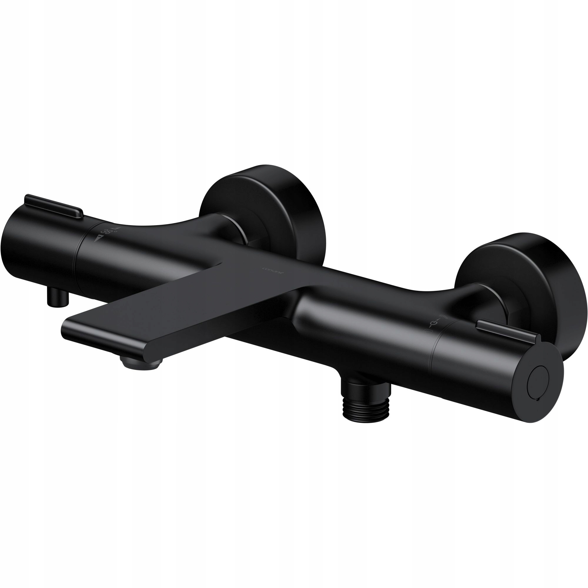 Termostatická nástěnná vanová baterie Cersanit Virgo Černá S951-562