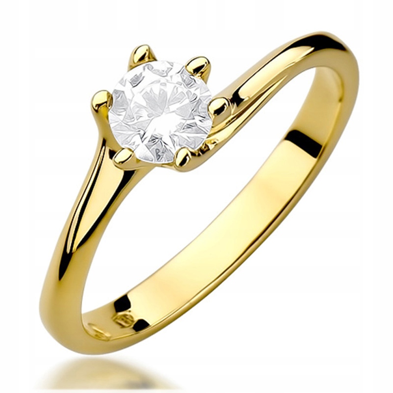 Zlatý Prstýnek s Briliantem 0,50 ct