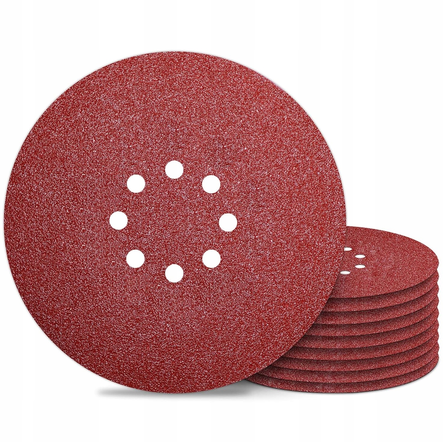 Krążek Z Otworami Papier Ścierny Na Rzep Do Żyrafy 225mm P240 10 szt.