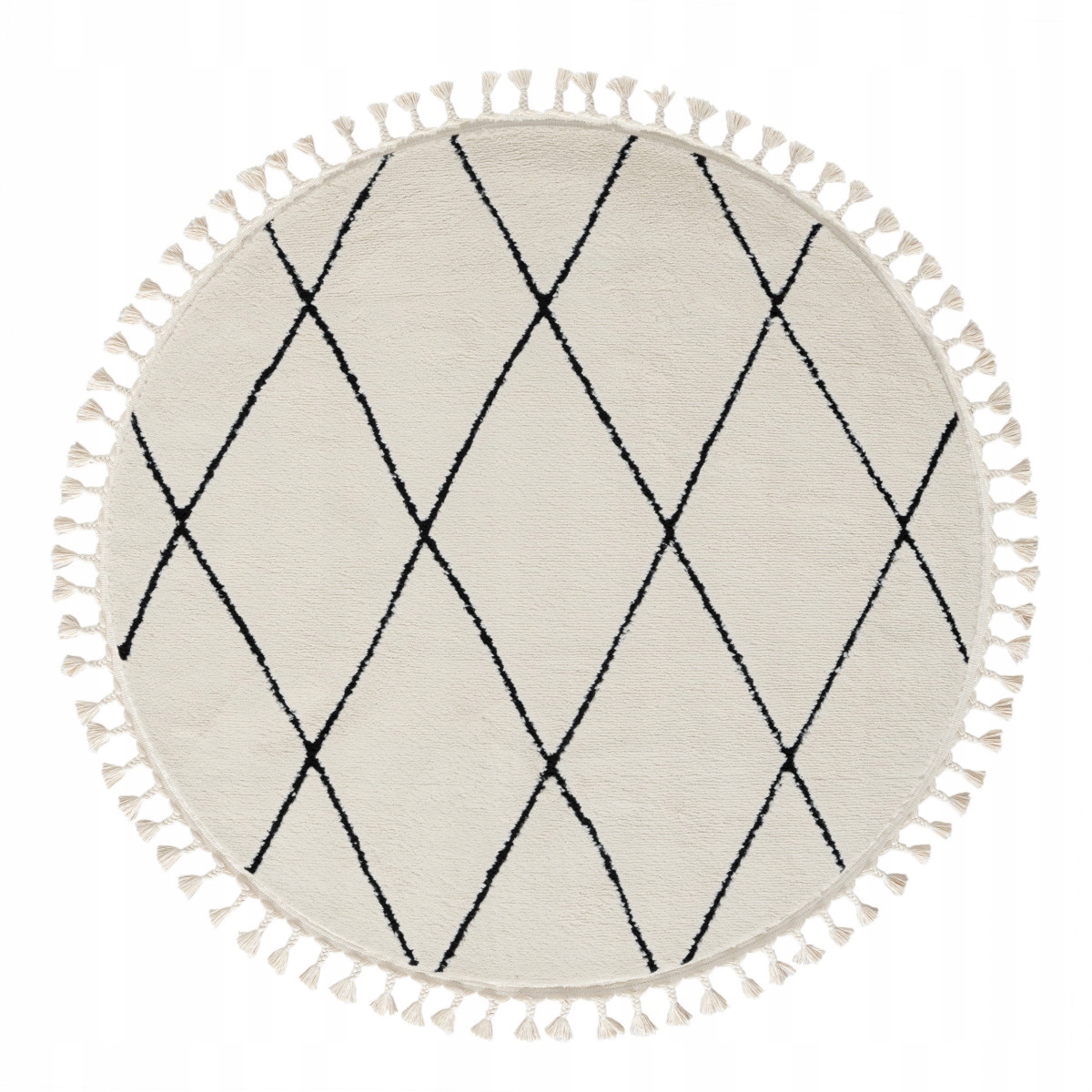 140x140 (průměr) kruh Kusový koberec Moroccan Fantasy weiß kruh