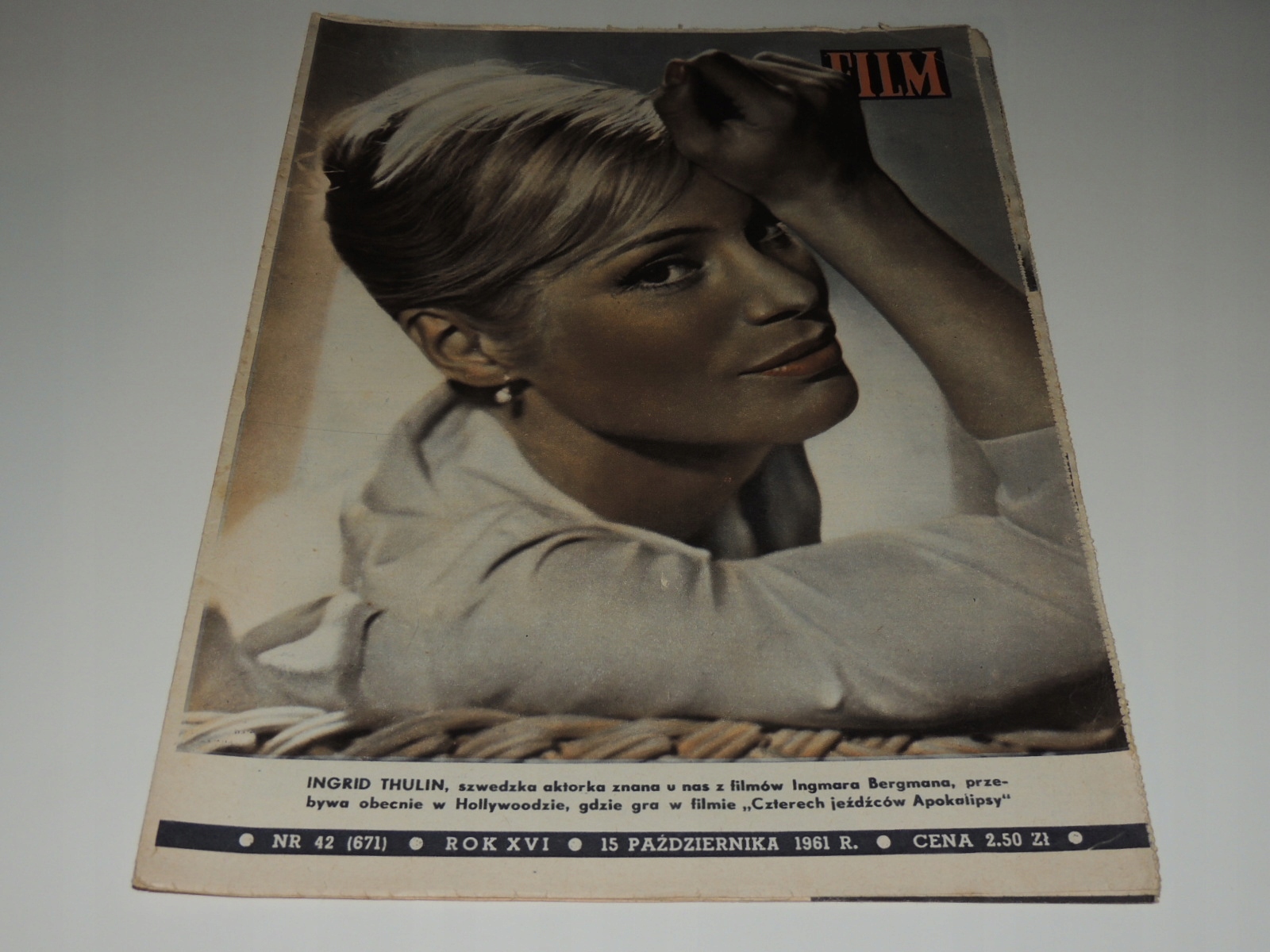 FILM 42/1961 I Thulin, L Kaczyński, J Kaczyński