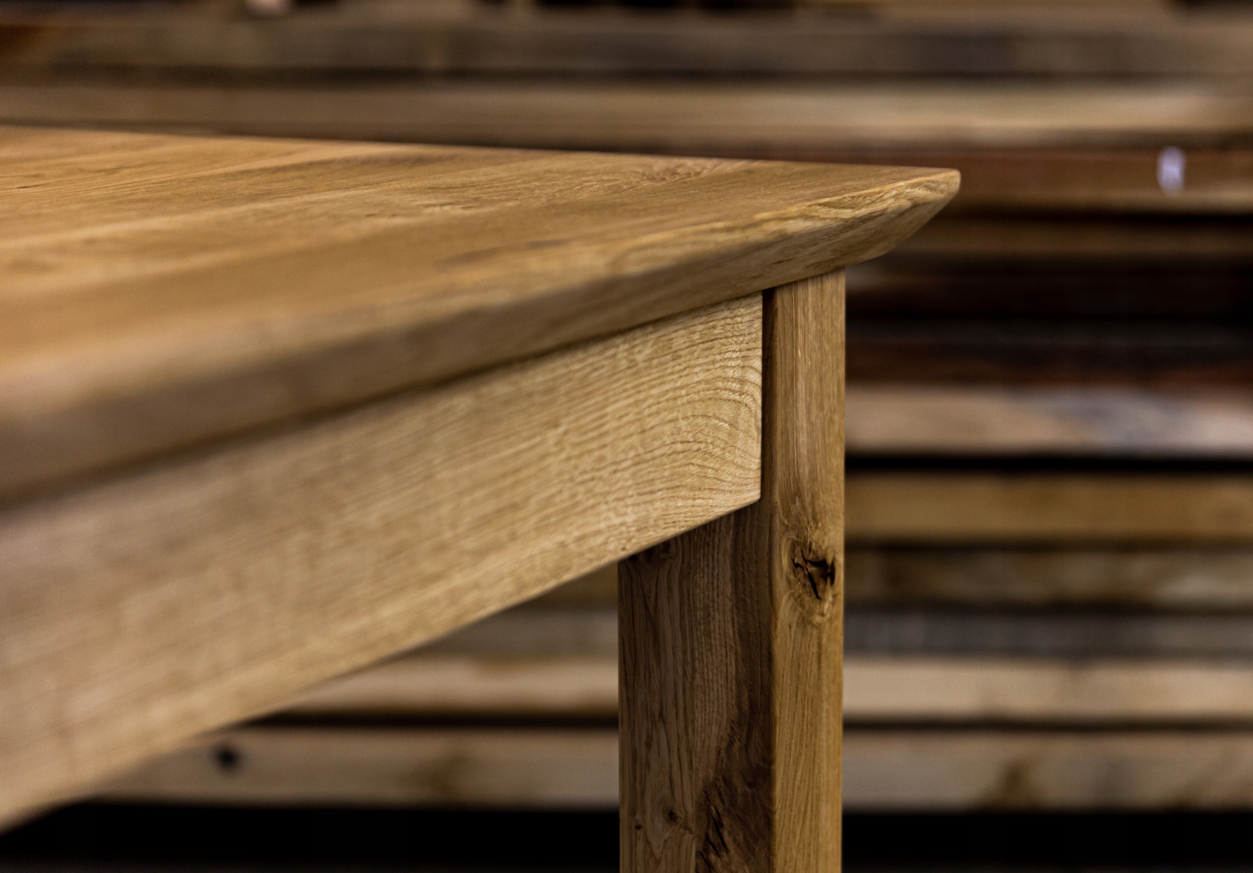 Stół dębowy lite drewno nowoczesny 180x90