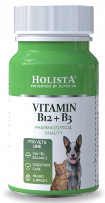 Levně Holista Vitamín B12 B3 Pro psy a kočky Podpora Činnosti Jater 90 tabl.